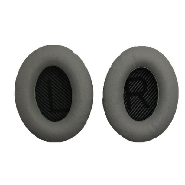 Seitruly Almohadillas para los oídos Cojín para auriculares Profesional Cancelación de ruido Reemplazo de piezas de reparación para Relojes inteligentes Gris+Negro