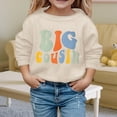 thumbnail image 2 of Tisuna Girls Sweatshirts Kids Elegant Letter Print Sweatshirt Little Girls School Play Long Sleeve Outfits Size 2-3 Years, 2 of 4