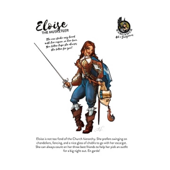 Wargamer Game Studio Eloise, the Musketeer (54mm) New