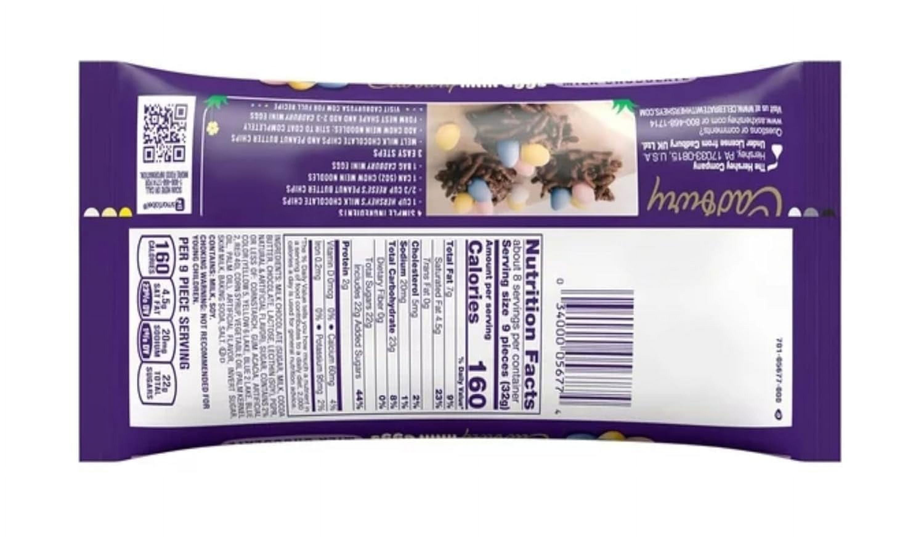 Cadbury Mini Eggs Milk Chocolate Filled Easter Candy, 9 oz bags, Pack of 2