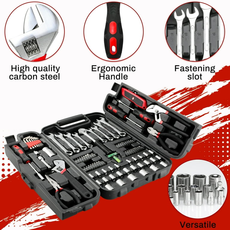 TLGREEN 95-Piece Mechanics Tool Set, Heavy Duty Automotive Tool
