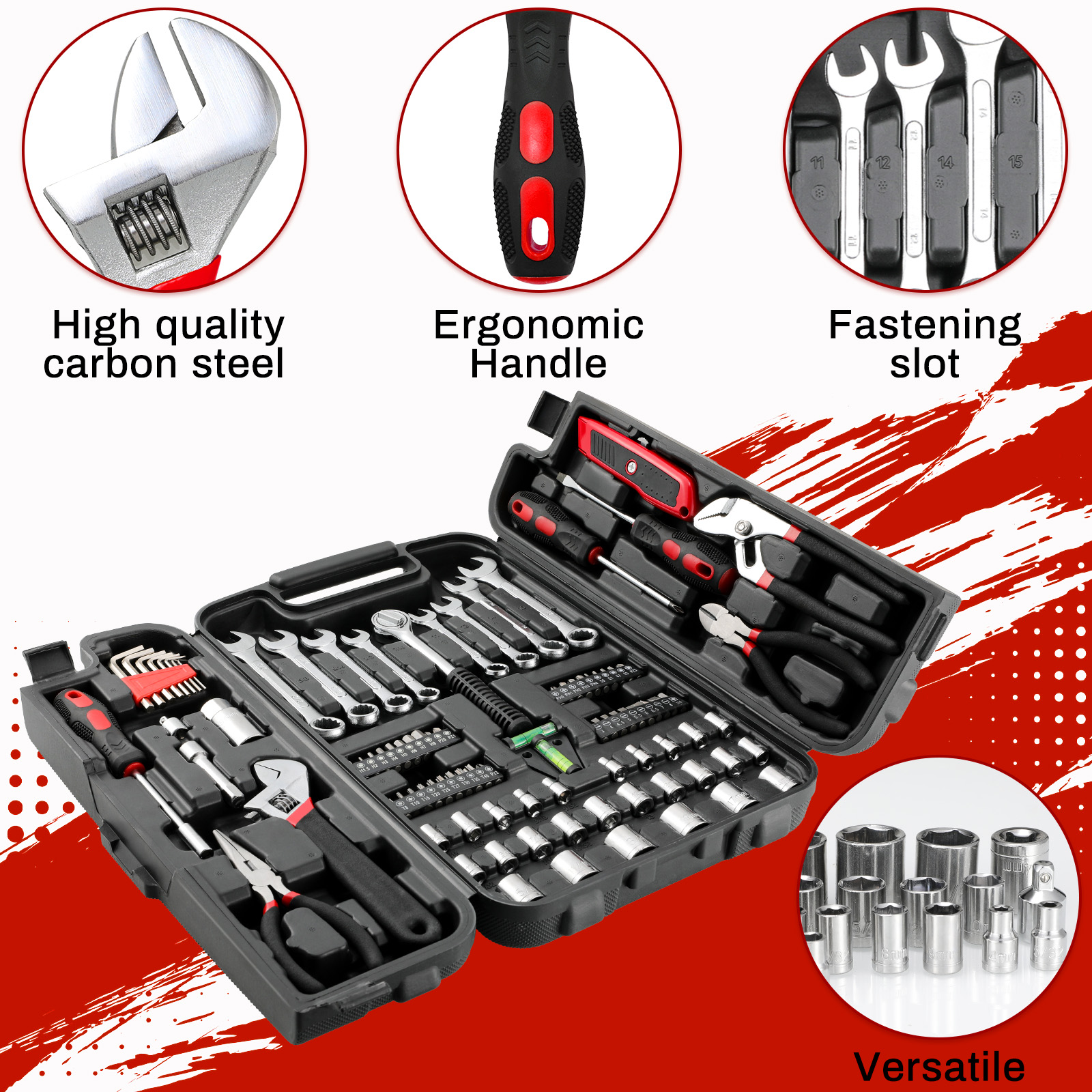 TLGREEN 95-Piece Mechanics Tool Set with Carrying Case photo 6