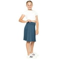 thumbnail image 2 of Stretch Is Comfort Girls Rayon A-Line Skirt with Built-in Shorts | Skort | Child Size 4-16, 2 of 7