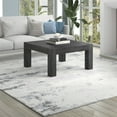 thumbnail image 3 of Evelyn&Zoe Langston 34" Wide Square Coffee Table, Charcoal Gray, 3 of 5