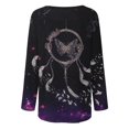 thumbnail image 5 of Camisas informales de manga larga para mujer, jersey, túnica suelta, blusa estampada con cuello redondo Fridja  hkj4056, 5 of 5