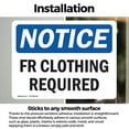thumbnail image 3 of (2 Pack) Fr Clothing Required OSHA Notice Sign 10 Inch X 7 Inch Vinyl Label Decal Sticker Weather Resistant, UV Protected for Workplace, Business, and Construction Site, Made in the USA, 3 of 7