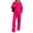 Hot Pink, variant on Womens Solid Color Full Zip Hoodie Tracksuit Long Sleeve with Pockets Drawstring Waist Jogger Pants Loose Fit Comfortable Sets Casual Fall Winter Lounge Wear Two Piece Tracksuit
