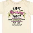 thumbnail image 4 of Inktastic Happy Birthday, Daddy Best Ever in Pink Boys or Girls Baby Bodysuit, 4 of 5