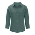 thumbnail image 6 of Admvng Womens Button Down Shirt Fashion Turndown Collar Button Long Sleeve Casual Blouse S-5XL, 6 of 6
