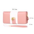 thumbnail image 2 of Rawiri Cartera de mujer, multicolor, cartera a rayas realizada en piel sintética, ROSA, 2 of 6