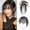 Black, variant on Clip in Bangs Real Human Hair for Women, 4*6 Inch Natural Clip-On Partial Bangs Hairline Topper, Breathable Human Hair Toppers Hair Pieces for Thinning Hair