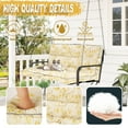thumbnail image 4 of XXLYY Outdoor Swing Cushions, Swing Cushions 3 Seater Replacement with Backrest, Waterproof Thicken 4" Bench Cushion with Ties for Patio Porch Lawn and Garden, 4 of 8