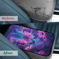 thumbnail image 4 of Yuyamidu Purple Butterfly Car Center Console Cover Sunflower Armrest Cover for Car Truck Van Easy to Install Auto Arm Rest Cover Car Accessories with Elastic Bands, 4 of 7