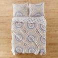 thumbnail image 4 of Levtex Home - Luiza Ochre Quilt Set - Full/Queen Quilt + Two Standard Pillow Shams - Medallions in Grey and Yellow - Quilt Size (88x92in.) and Pillow Sham Size (26x20in.) - Reversible - Cotton Fabric, 4 of 4