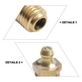 thumbnail image 2 of Lefu 5 Pcs Raccord Droit en Laiton 12 x 1.5mm Filetage Raccord Hydraulique, 2 of 10