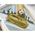 thumbnail image 4 of 2 Pcs Stainless Steel Towel Tray Dish Plate Storage Tray Tea Tray Fruit Trays Cosmetics Jewelry Organizer, Oval , Gold, 4 of 7