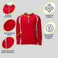 thumbnail image 2 of Wire2wire Men's Performance Long Sleeve Baseball Cage Jacket Grey/Grey 2Xl, 2 of 9
