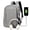 Grey, variant on The New Password Lock Backpack Can Be Recharged, Handsome, Cool, Stylish, Simple And Personalized Portable Backpack,Blue