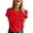 A-Red65, variant on XIAONU Women Heart Print T Shirt Crew Neck Short Sleeve Colorful Top Soft Casual Outing Tees