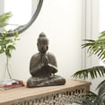 thumbnail image 3 of DecMode 13"W, 16.25"H Dolomite Eclectic Buddha Sculpture, Brown Colored, 3 of 9