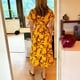 thumbnail image 5 of TaTaai Women's Casual Round Neck Floral Print Midi Dress Soft Stretch Fabric Comfortable Stylish Dress Ideal for Spring Summer Vacation Dating Party and Everyday Wear Gift, 5 of 6