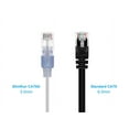 thumbnail image 2 of Monoprice Cat6A Ethernet Patch Cable - 10 Feet - White | Network Internet Cord - RJ45, 550Mhz, UTP, Pure Bare Copper Wire, 10G, 30AWG, 10-Pack - SlimRun Series, 2 of 6