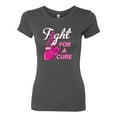 thumbnail image 2 of for a Support Awareness Womens Slim Fit Junior Tee, Dark Grey, Large, 2 of 3