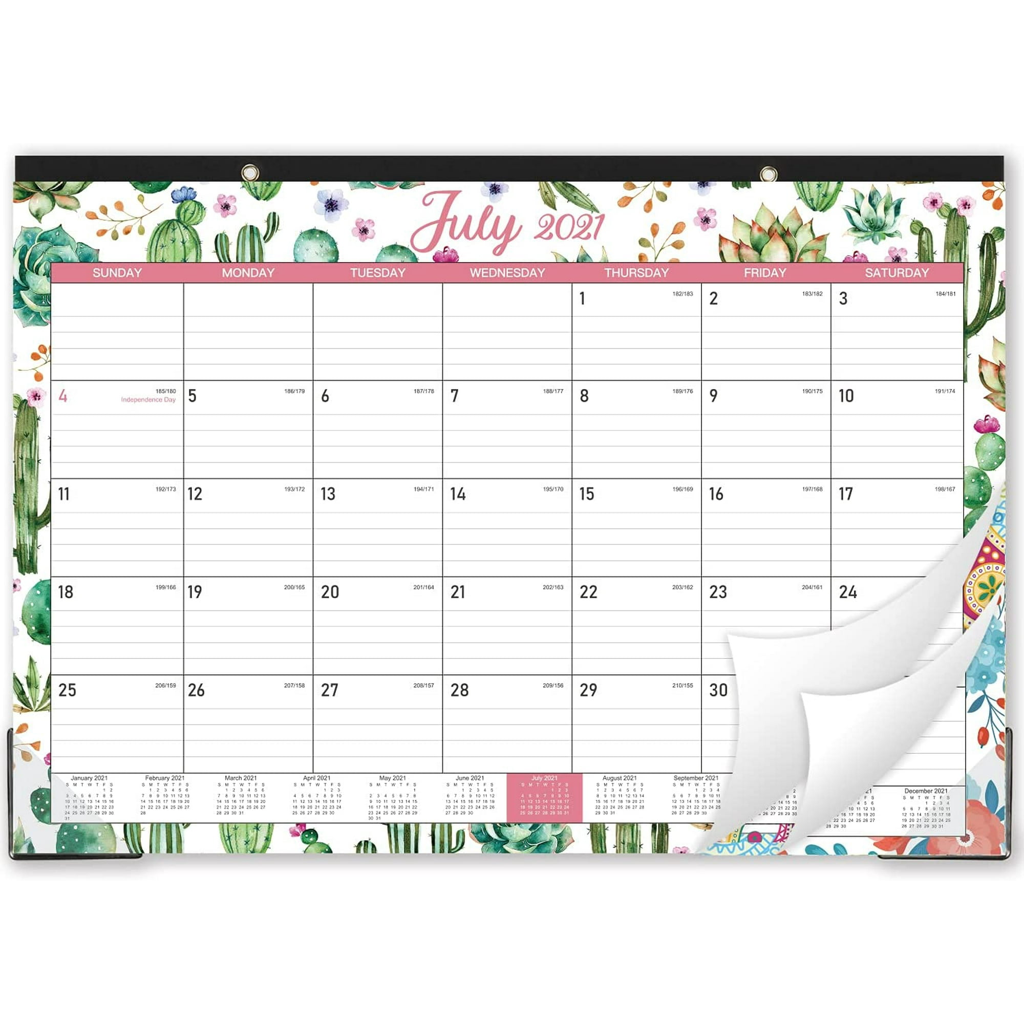 2021-2022 Desk Calendar - Large Desk Calendar, 22" X 17", July 2021 - Dec 2022, 18 Months Planning, Large Ruled Blocks, Desk/Wall Calendar For Planning And Organizing | Walmart Canada
