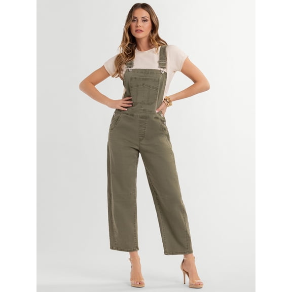 Jessica Simpson Women's Overall Barrel Leg, Sizes XS-XL