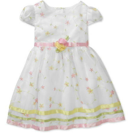 George Baby Girls' Embroidered Organza D