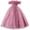 Pink, variant on Girls Formal Dress Kids Party Wedding Party Birthday Princess Dresses Ball Gown Daughter Dance Dresses Sparkly Round Neck Lace Tiered Tulle Flower Girl Dress 3T Rainbow Pink