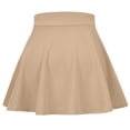 thumbnail image 7 of KPOPLK Girls Tennis Skirts with Pockets Athletic Skorts Inner Shorts High Waisted Sports Golf Running Skirt(7-8 Years,Khaki), 7 of 7