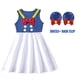 thumbnail image 4 of Disney New Girls Lindo Vestido de Princesa Sirena Rapunzel Bella Sin Mangas Estampado Colorido Lazo Disfraces Niños Vestidos de Algodón, 4 of 5