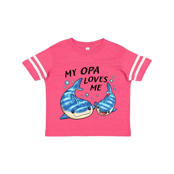 Inktastic My Opa Loves Me Whale Shark Boys or Girls Toddler T-Shirt