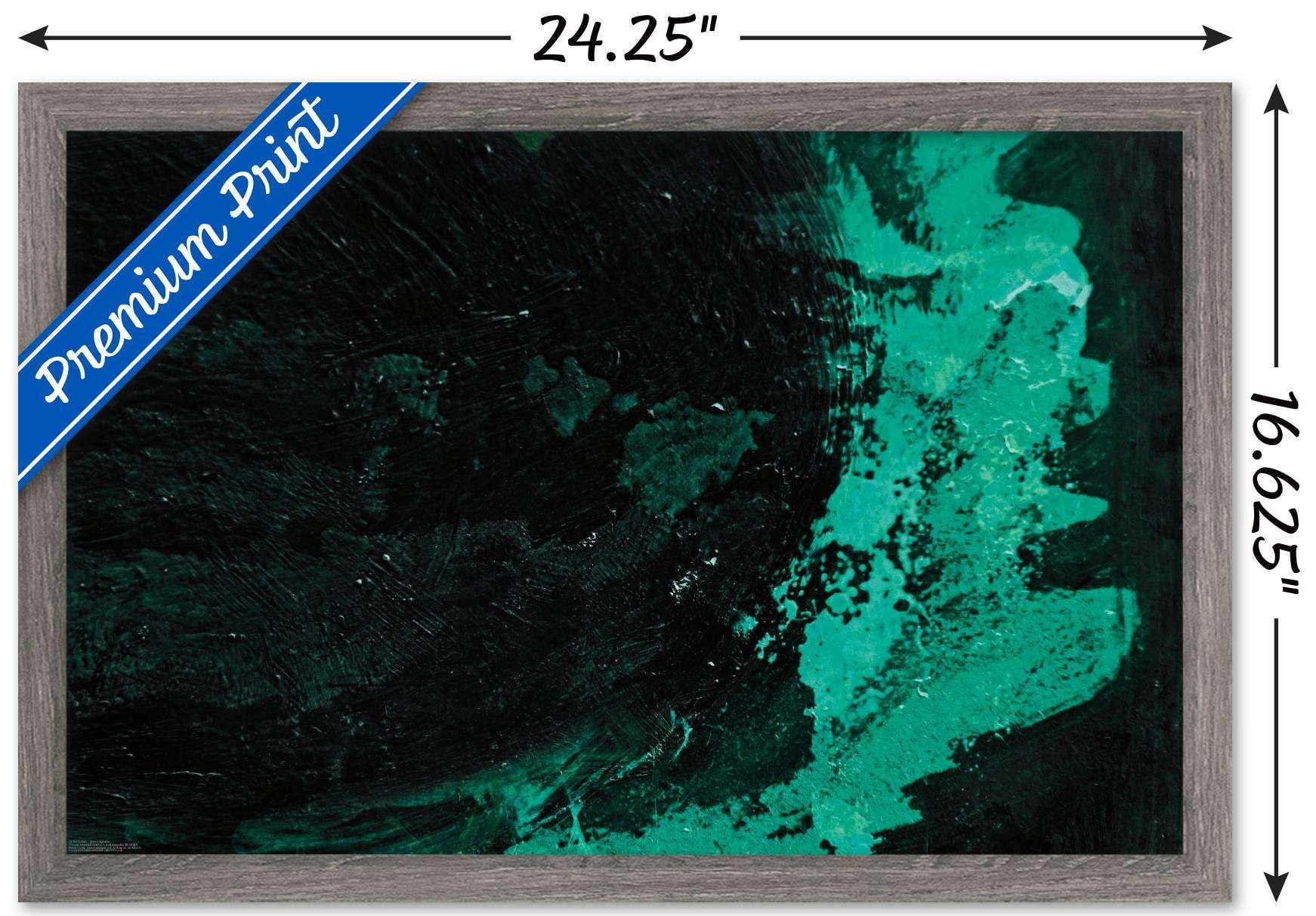 Urban - Green Splatter Wall Poster, 14.725" x 22.375", Framed