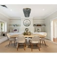 thumbnail image 6 of Creative Co-Op 2-Tier Draped Wood Bead Semi-Flush Mount Ceiling Light, 6 of 6