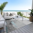 thumbnail image 4 of Dalyn Rugs Machine Washable Indoor/Outdoor Chantille Teal 3' x 5' Rug, 4 of 9