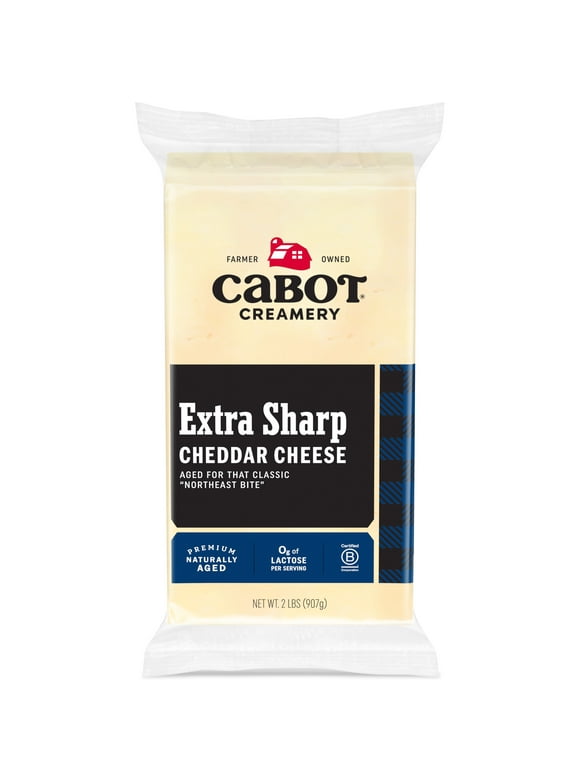 Cabot Creamery Bar Extra Sharp Cheddar Cheese 2 lb