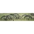 thumbnail image 2 of Mahan, Kathy 32x11 Gold Ornate Wood Framed with Double Matting Museum Art Print Titled - Old Wagon Wheels III, 2 of 4