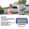 thumbnail image 2 of Walking Pedometer Large LCD Display Step Calorie Distance Counter with Clip for Seniors Adults Exercise Blue, 2 of 4