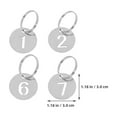 thumbnail image 2 of OULII 20Pcs Round Metal Numbered Key Tags Stainless Steel Durable Number Coding Keychains, 2 of 8