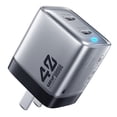 thumbnail image 1 of U128 USB C Wall Charger Block 40W Pd Power Fast Type C Charging Block Plug Double Ports Adapter CN Plug Silver, 1 of 5
