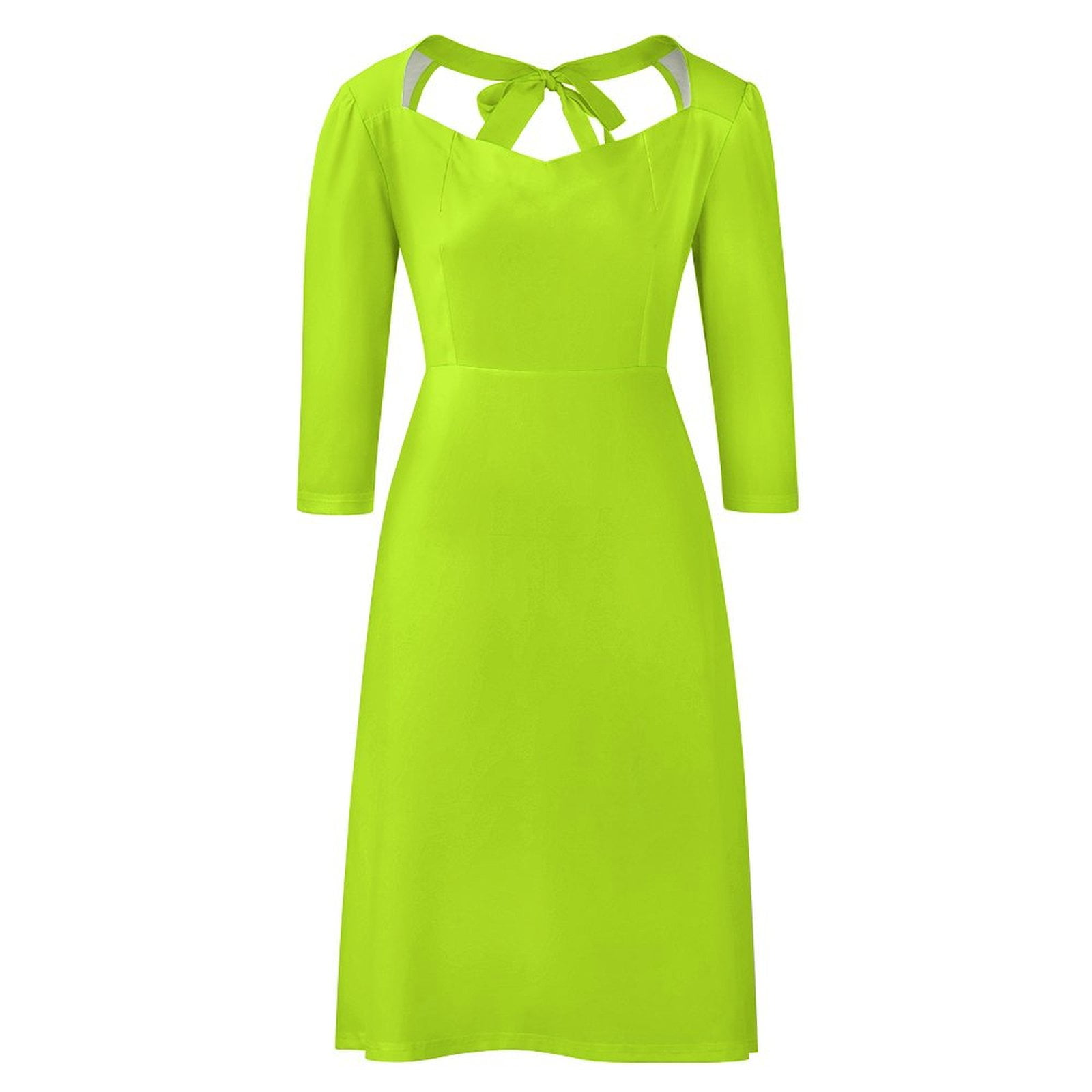 lime green pencil dress Lime Green Knit Midi Dress – Gabi Swimwear