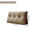 thumbnail image 5 of ANMINY Wedge Headboard Reading Pillow 39" x 15.7" x 4.7" Triangular Bolster Backrest Support Cushion for Bed, Sofa, Daybed, Camel, 5 of 6