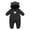 Black-yzR1x, variant on JFOPQVSM Baby Winter Padded Snowsuit Cute Bear Ear Hooded Romper Double Zipper Warm Infant Jumpsuit