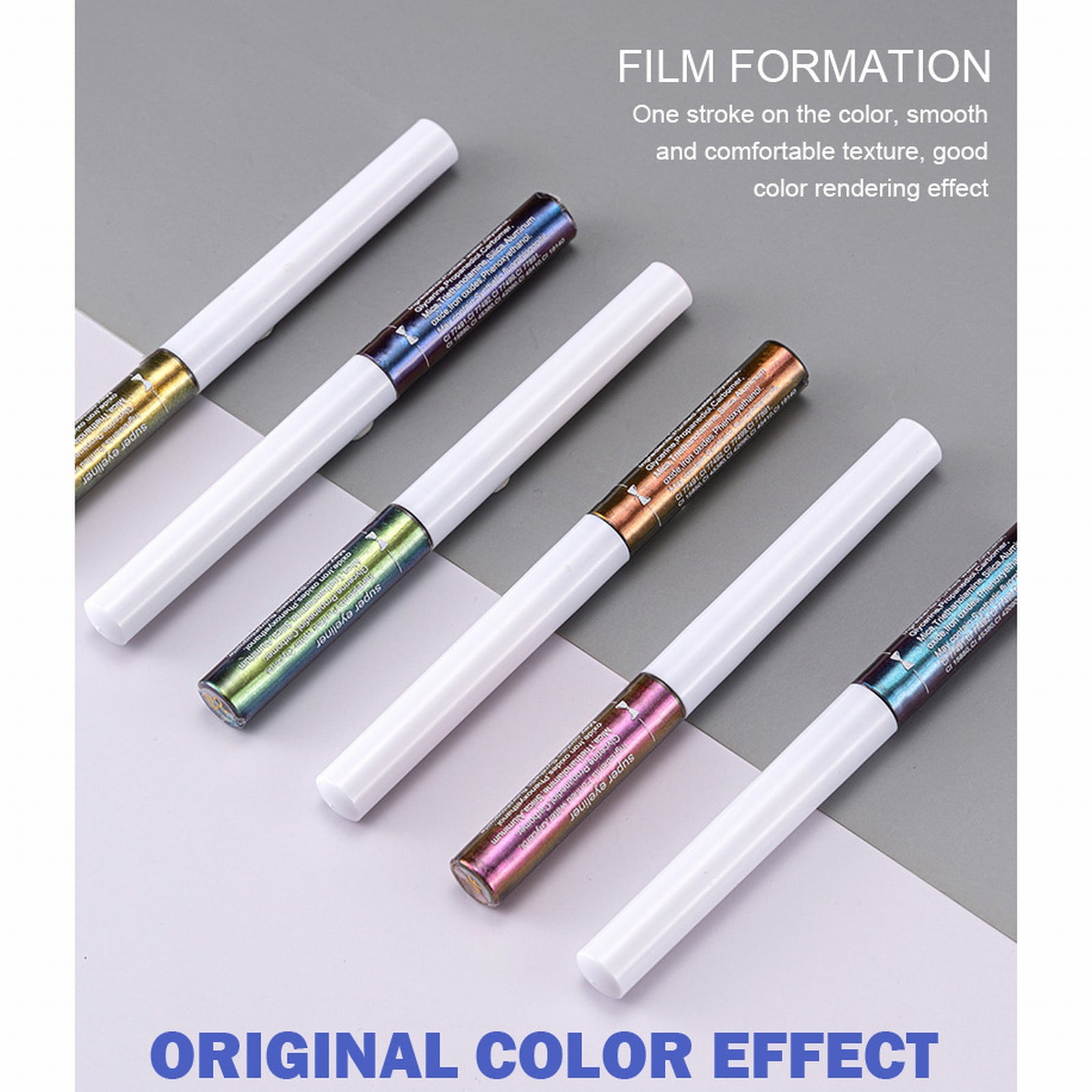 Eye Pencil Eyelash Stickers with Glitter Glue Liner Pen Eye Gens Highlights Tint Remover Makeup Gel Pencil Liner Lip Liner Set Ocean Liner Makeup Stencil Cat Eye Stencil Eye