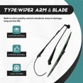 thumbnail image 4 of AquaForge 7168953 7168954 Wiper Arm & Blade for A770 S510 S530 S550 S570 S590 S630 S650 S750 S770 S850 T550 T590 T630, 4 of 4