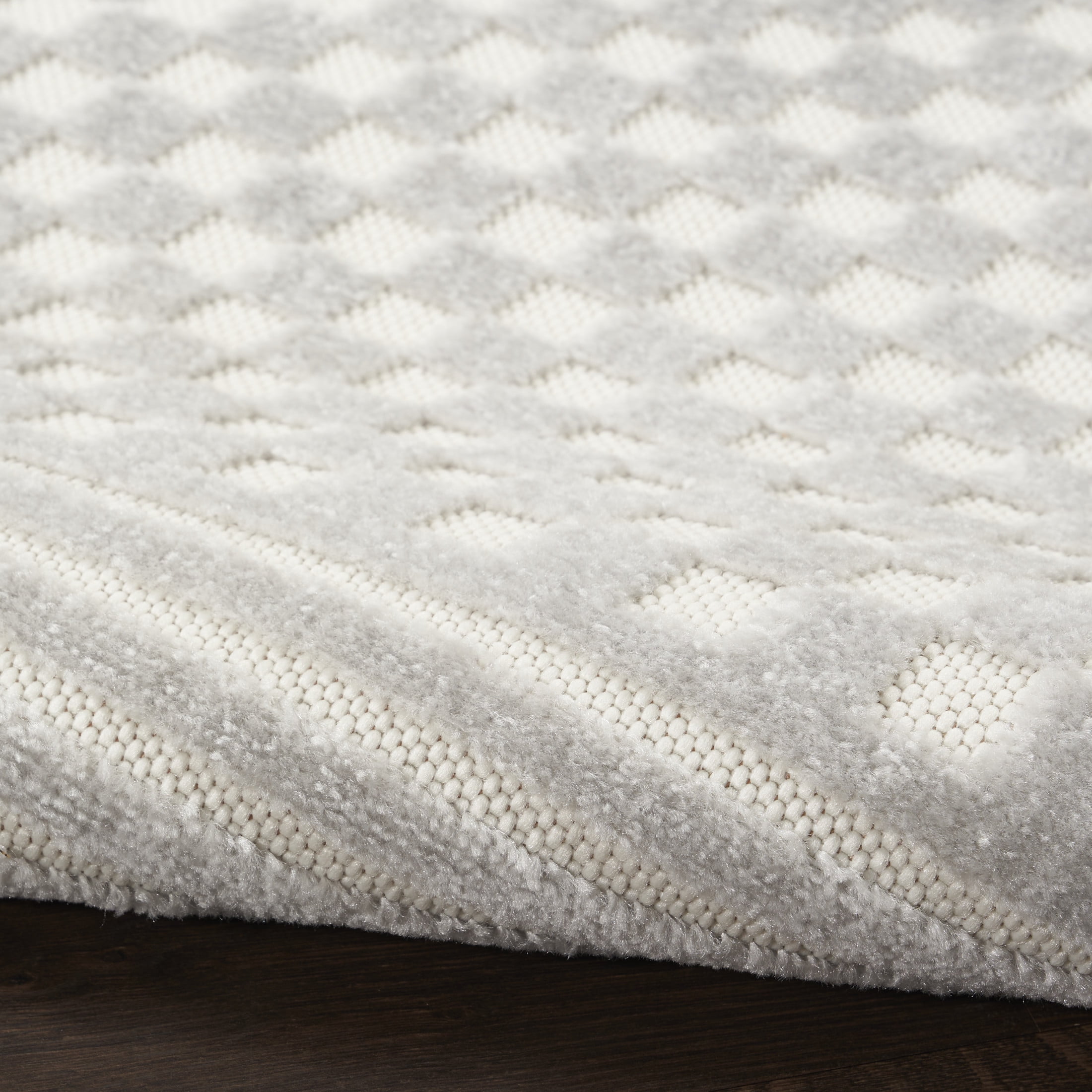 Nourison Casual 2' x 6' Light Grey Modern Indoor Rug
