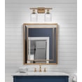 thumbnail image 3 of 516-2W-BB-G559-5SDY Innovations Lighting Bridal Veil - 2 Light Bath Vanity-10 Inch Tall and 15 Inch Wide-Brushed Brass Finish-Seedy Glass Color, 3 of 3