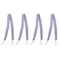 thumbnail image 1 of Unique Bargains 4pcs Curtain Tieback 23' Holdback Decorative Rope Curtain Holders, Purple, 1 of 7